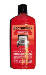 Doctorwax Цветная полироль с полифлоном. Красная, Для кузова | Артикул DW8417