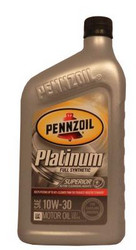    Pennzoil Platinum SAE 10W-30 Full Synthetic Motor Oil  |  071611915106