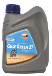 Купить моторное масло Gulf GREEN 2T Синтетическое | Артикул 8717154952728